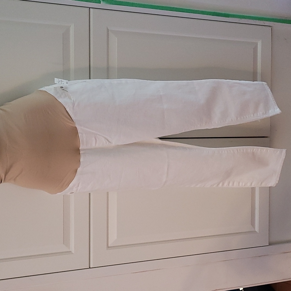 NWT Loft White Maternity Pants 12 NEW